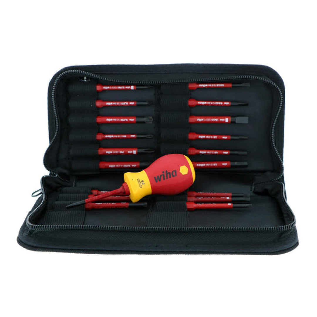 Wiha Tools 28396  Insulated Stubby Holder SlimLine Blade 20 Piece Set