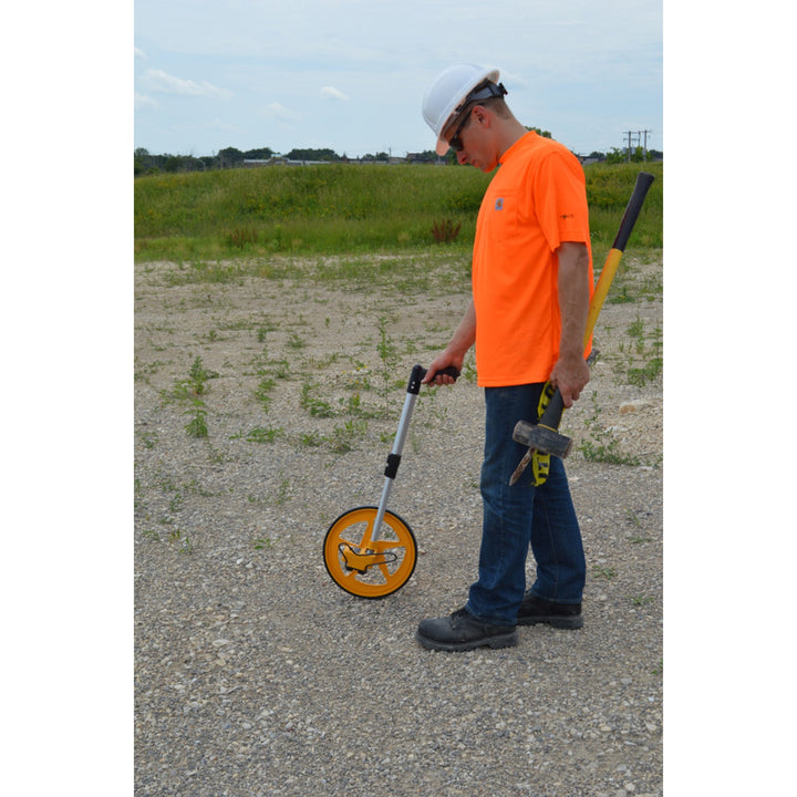 Johnson 1878-0012 1m Circ. (31.75 cm Dia.) Metric Structo-Cast Measuring Wheel