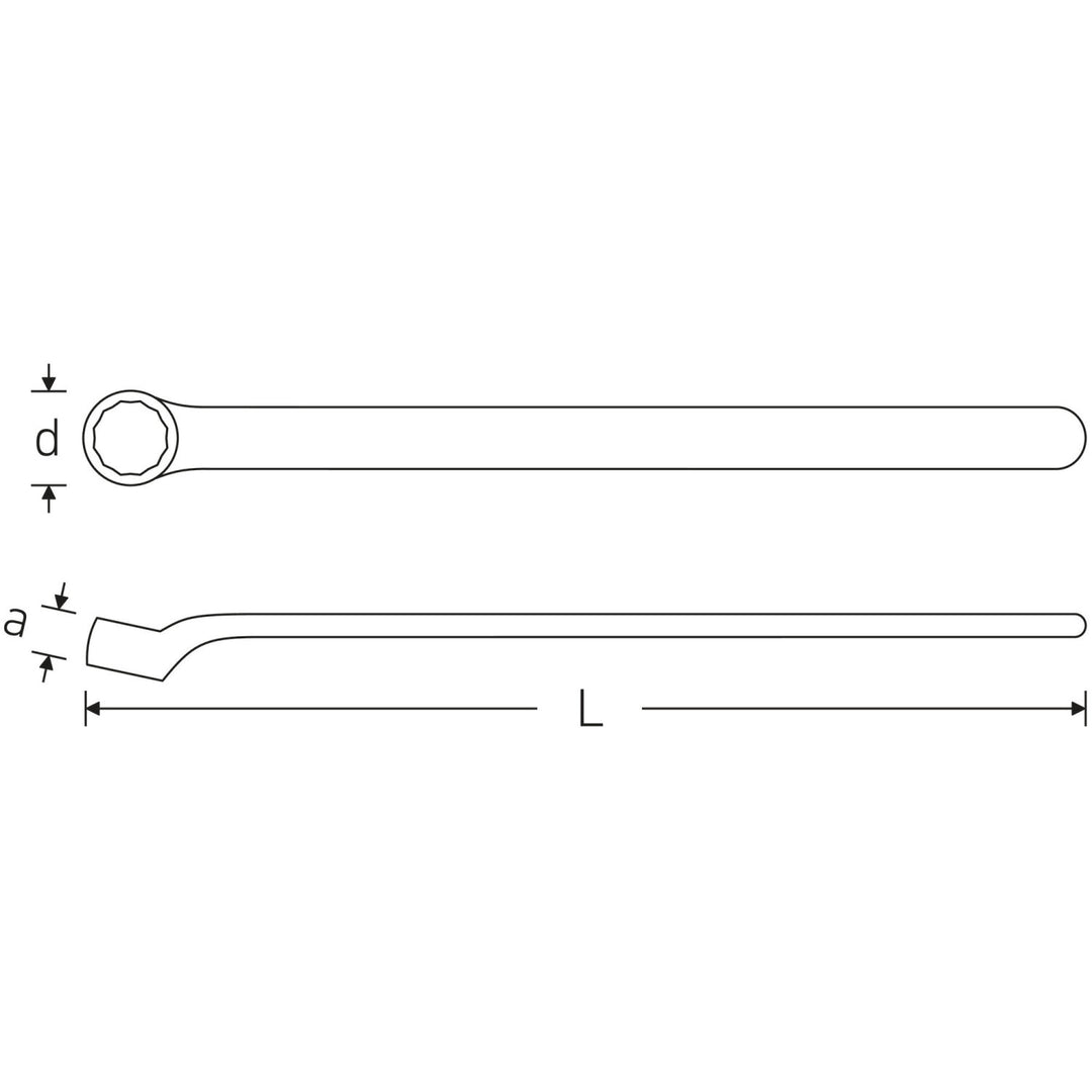 Stahlwille 44190019 12161 VDE single-ended ring Spanner 19 mm
