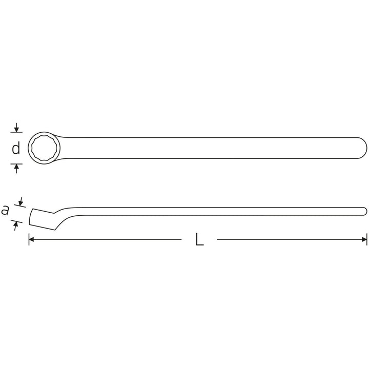 Stahlwille 44190019 12161 VDE single-ended ring Spanner 19 mm