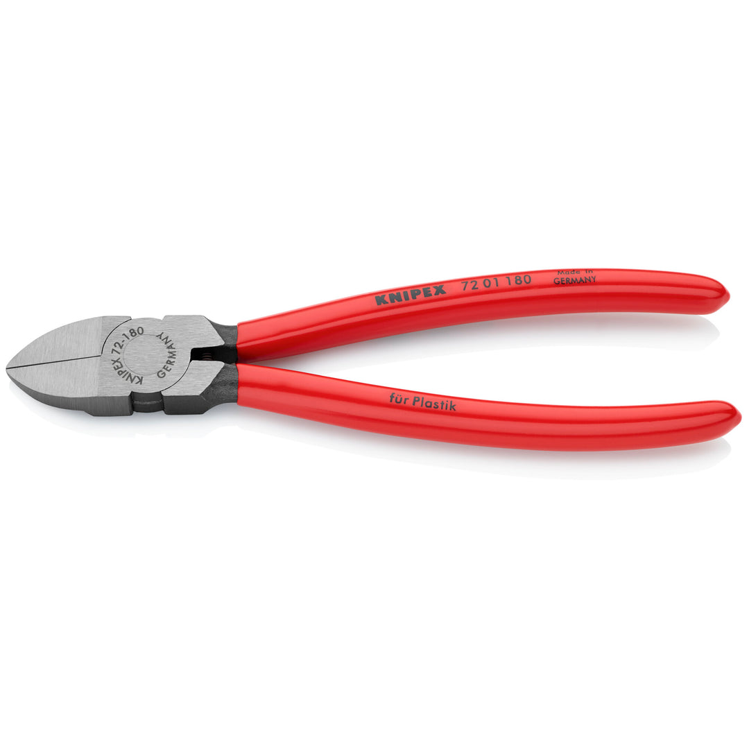 Knipex 72 01 180 7 1/4" Diagonal Pliers for Flush Cutting Plastics