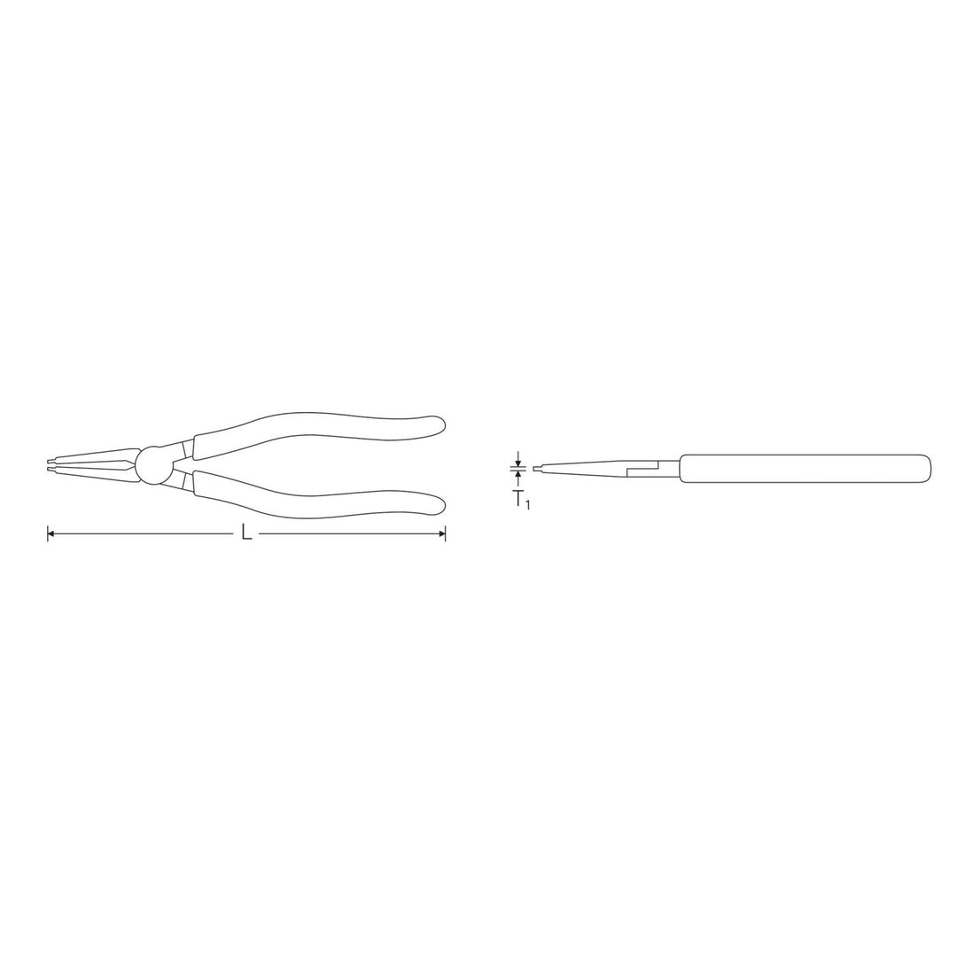 Stahlwille 65436103 Circlip pliers for internal circlips