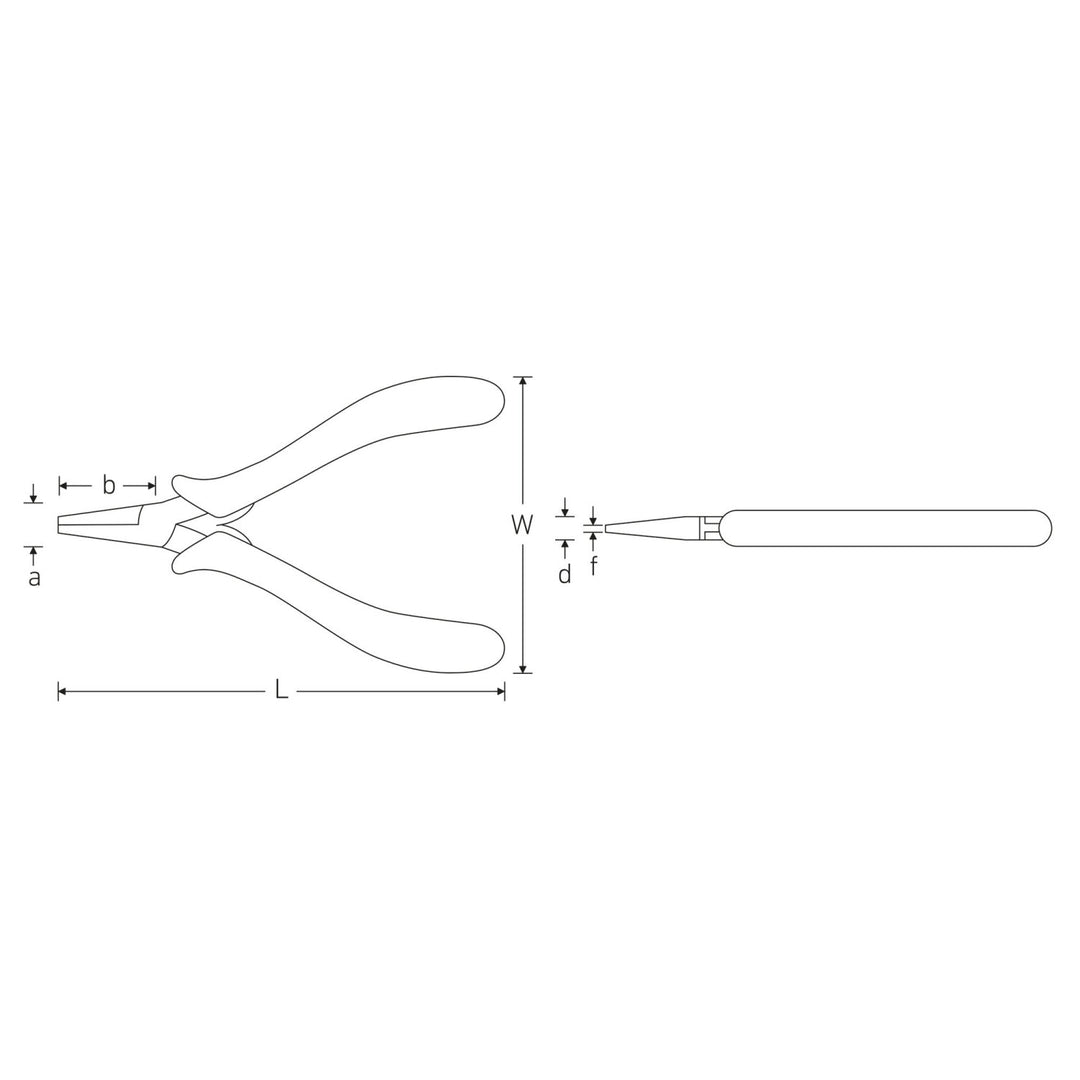 Stahlwille 67116000 Electronic flat nose round pliers