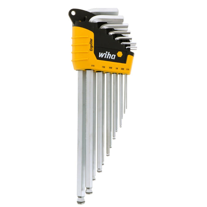 Wiha Tools 66991 MagicRing® Screw Holding Ball End Hex L-Key Inch 13 Piece Set