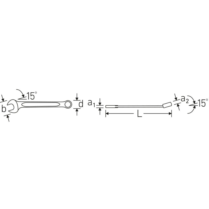 Stahlwille 40082525 13 Combination Spanner, 25 mm
