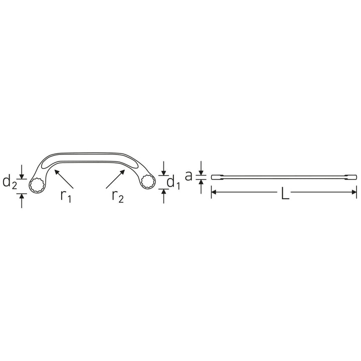 Stahlwille 41091517 27 Double ended ring Spanner, 15 x 17 mm