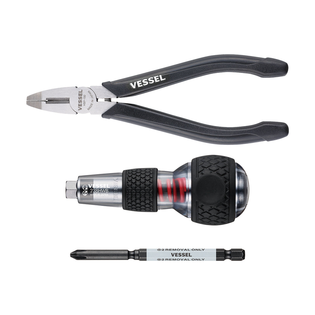 Vessel Tools 238HWB2PU Impact & Out Screwdriver & Screw Removal Kit