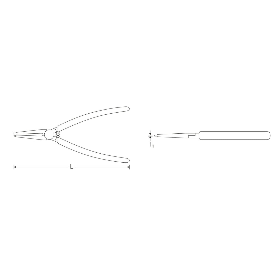 Stahlwille 65454101 Circlip pliers for external circlips