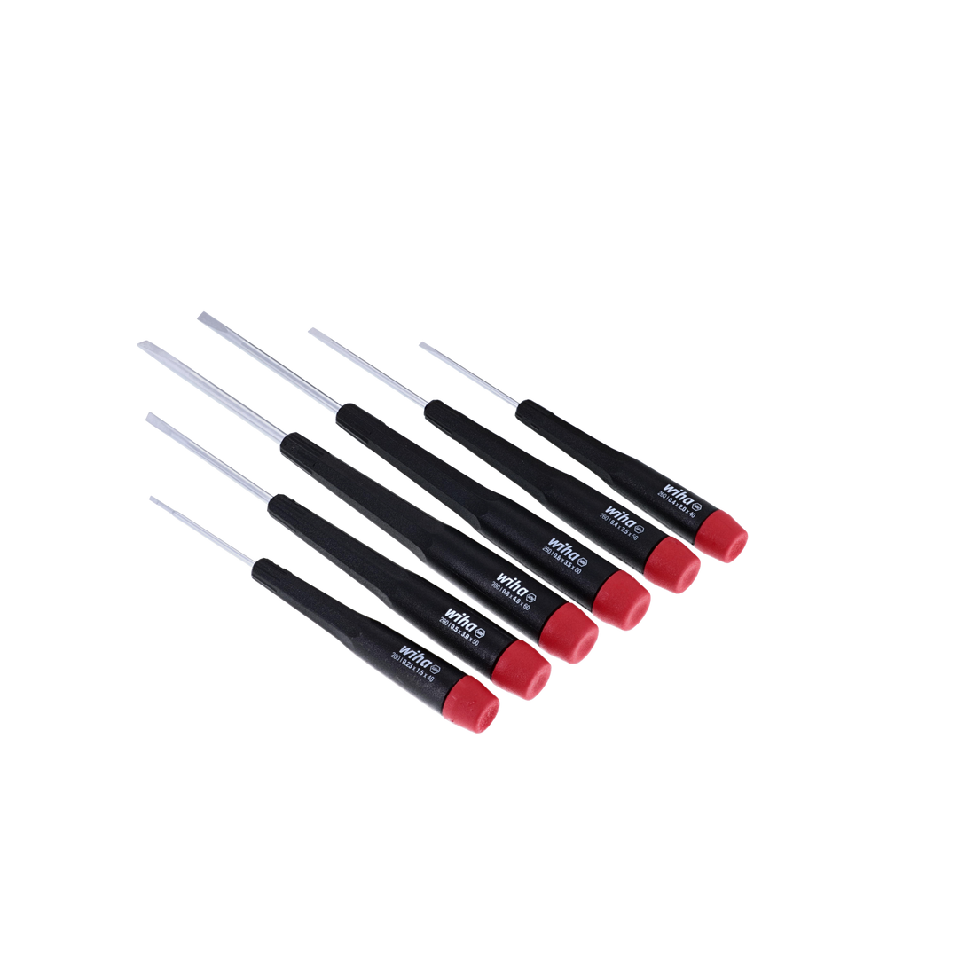 Wiha Tools 26090 6 Piece Precision Slotted Screwdriver Set