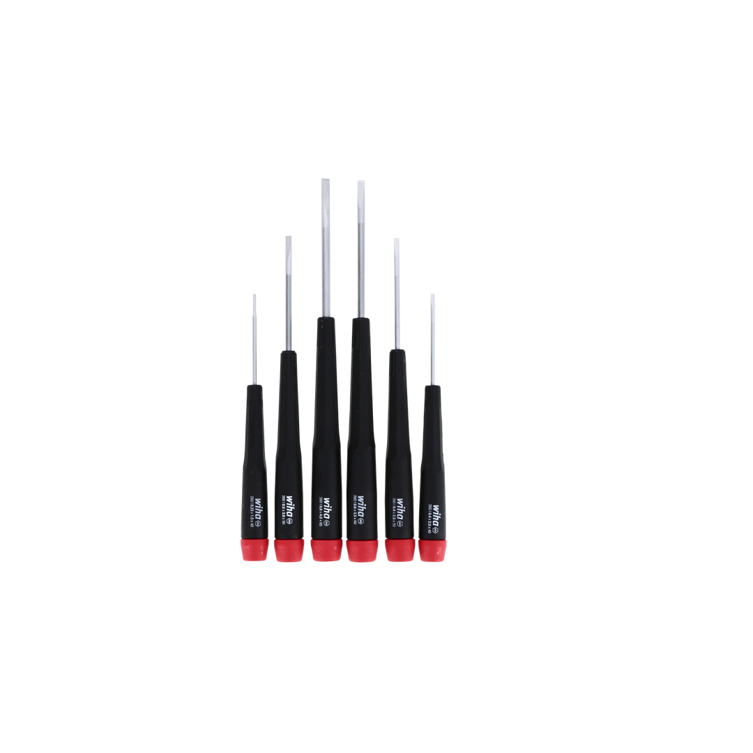 Wiha Tools 26090 6 Piece Precision Slotted Screwdriver Set