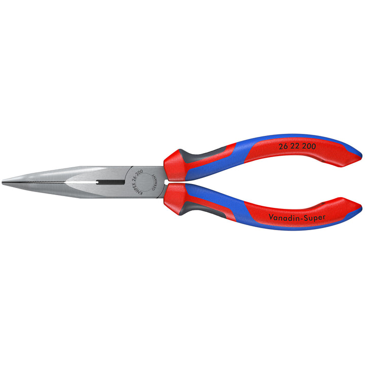 Knipex 26 22 200 KnipeXtend Long Nose 40° Angled Pliers with Cutter, 8"
