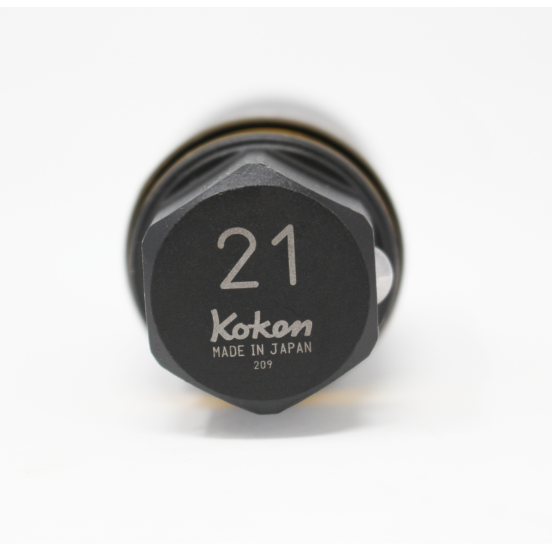 Ko-ken 280PM-21 Hex Wheel Nut Adaptor Socket 21 mm L.55 mm