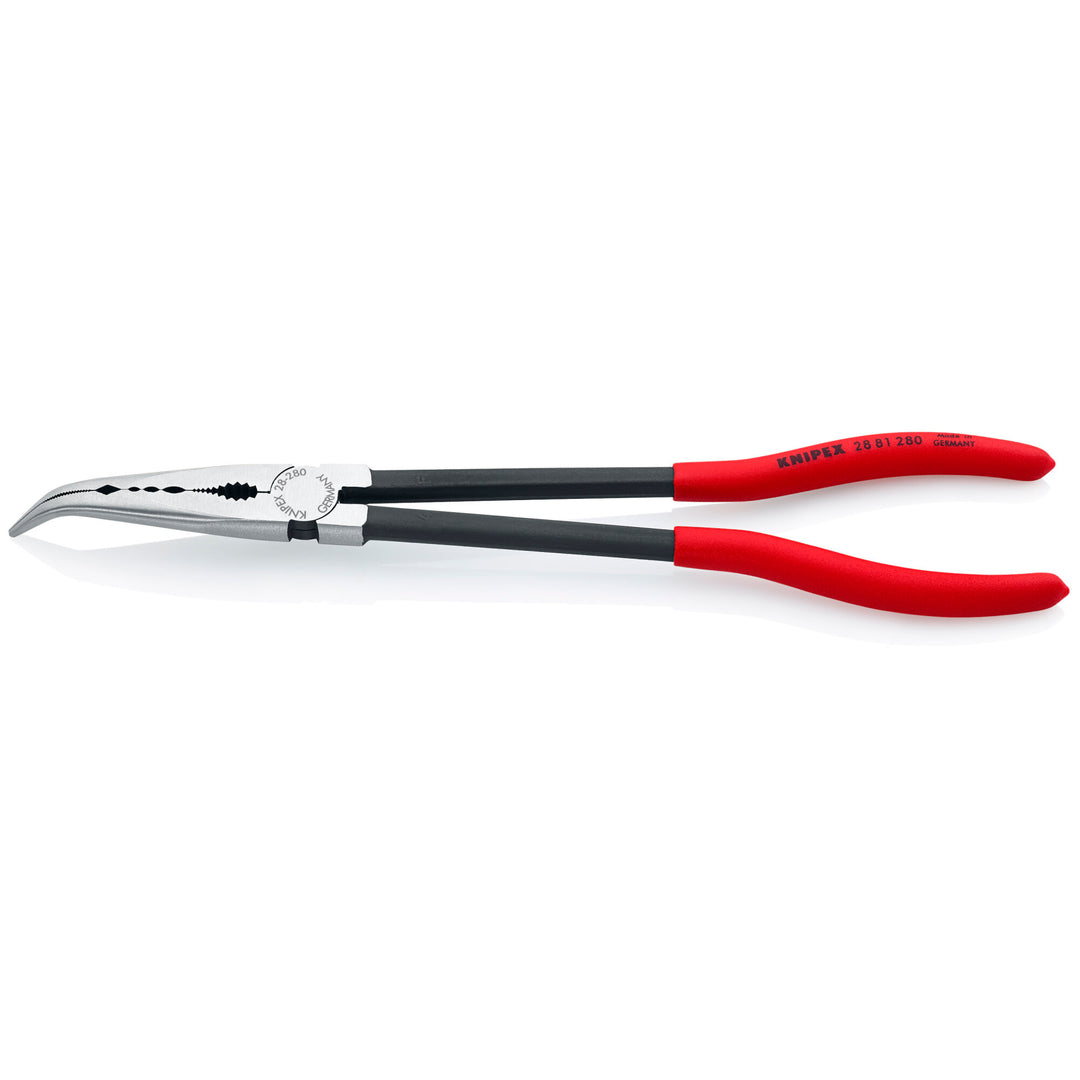 Knipex 28 81 280 11" Extra Long Needle-Nose 45° Angled Pliers