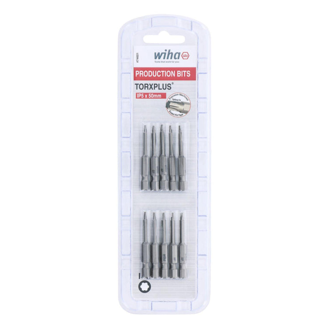 Wiha Tools 74601 TORX Plus Power Bit, IP5 x 50 mm, 10 Pk.