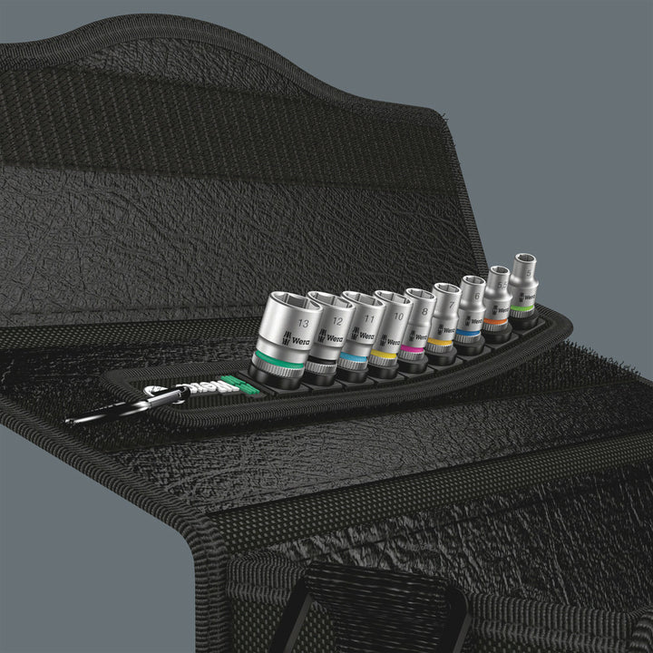 Wera Belt A 4 Zyklop socket set, 1/4" drive, 9 pieces