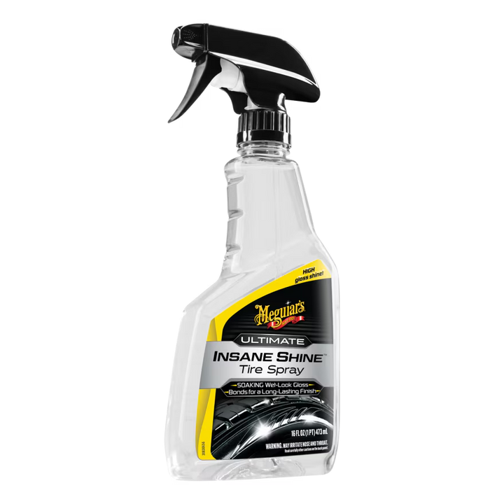 Meguiar's G250816 Ultimate Insane Shine Tire Spray - Premium Tire Dressing with a Lasting High Gloss