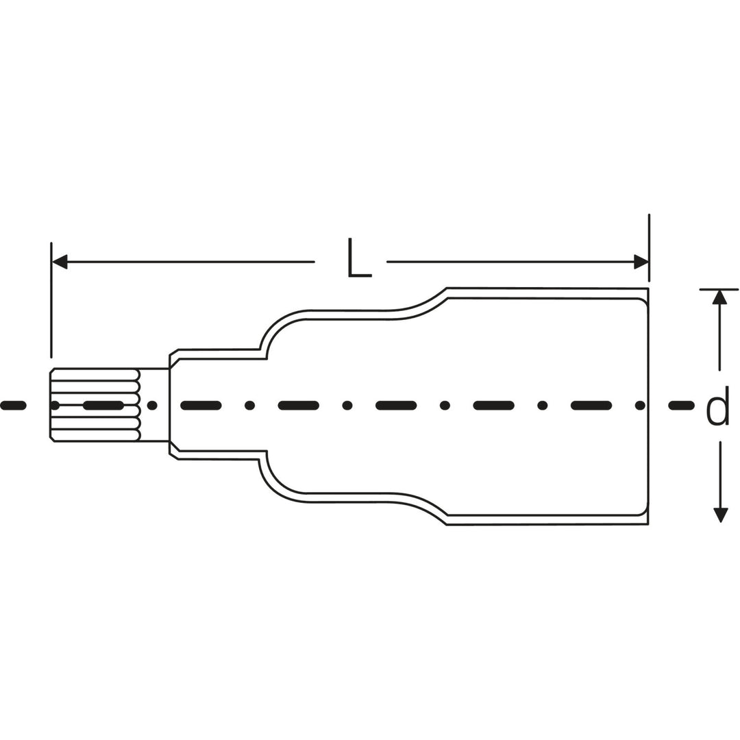 Stahlwille 02390025 12174 VDE Socket T25, 3/8" Drive