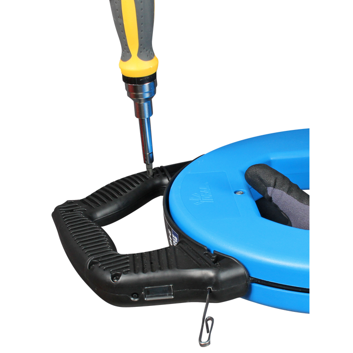 Ideal 31-656 BlueView Blued-Steel Digital Fish Tape, 120'