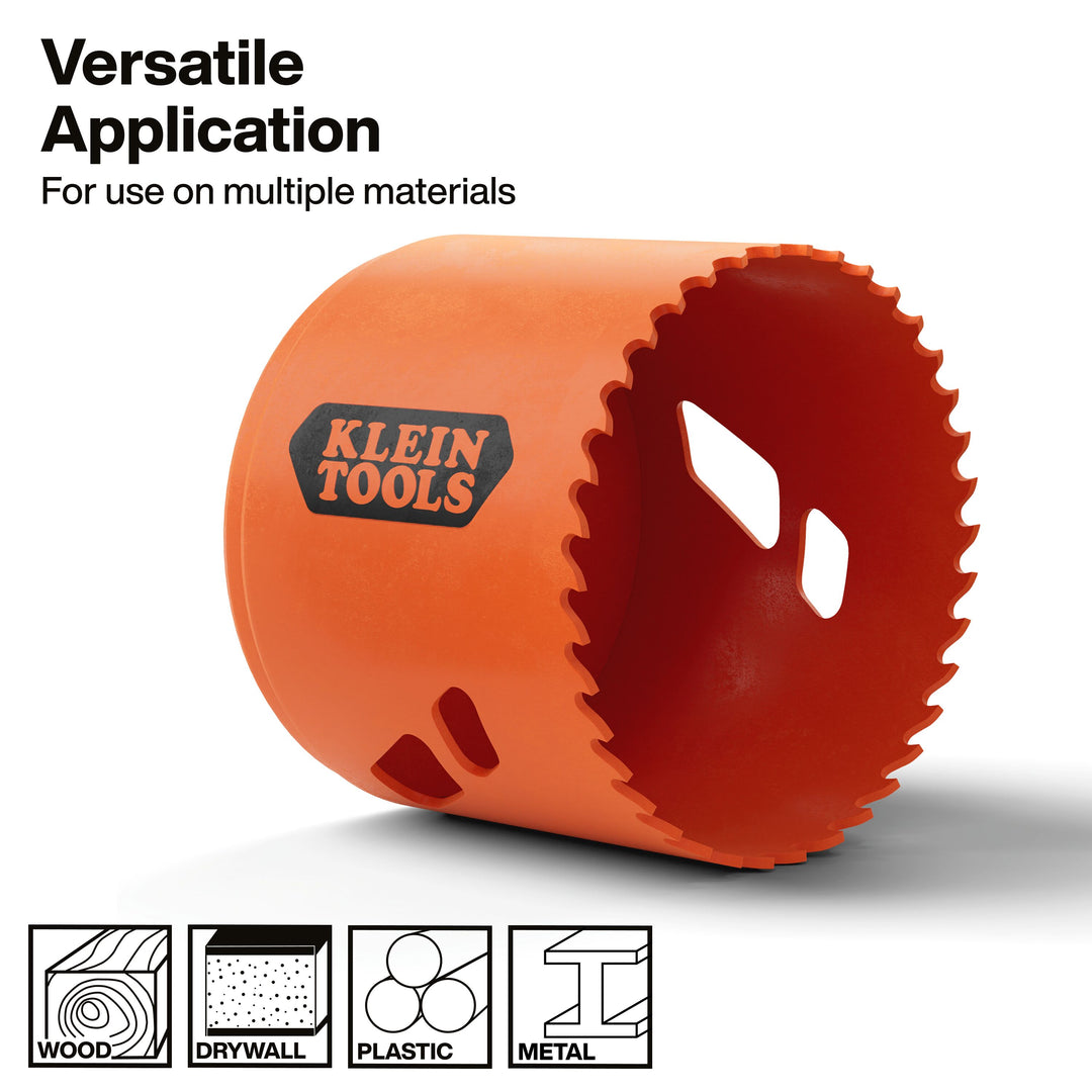 Klein Tools 31024 Bi-Metal Hole Saw, 3-Inch