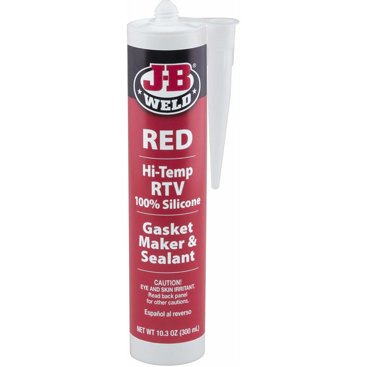 J-B Weld 31914 Hi-Temp Red Silicone Gasket Maker & Sealant, 10.3 oz.