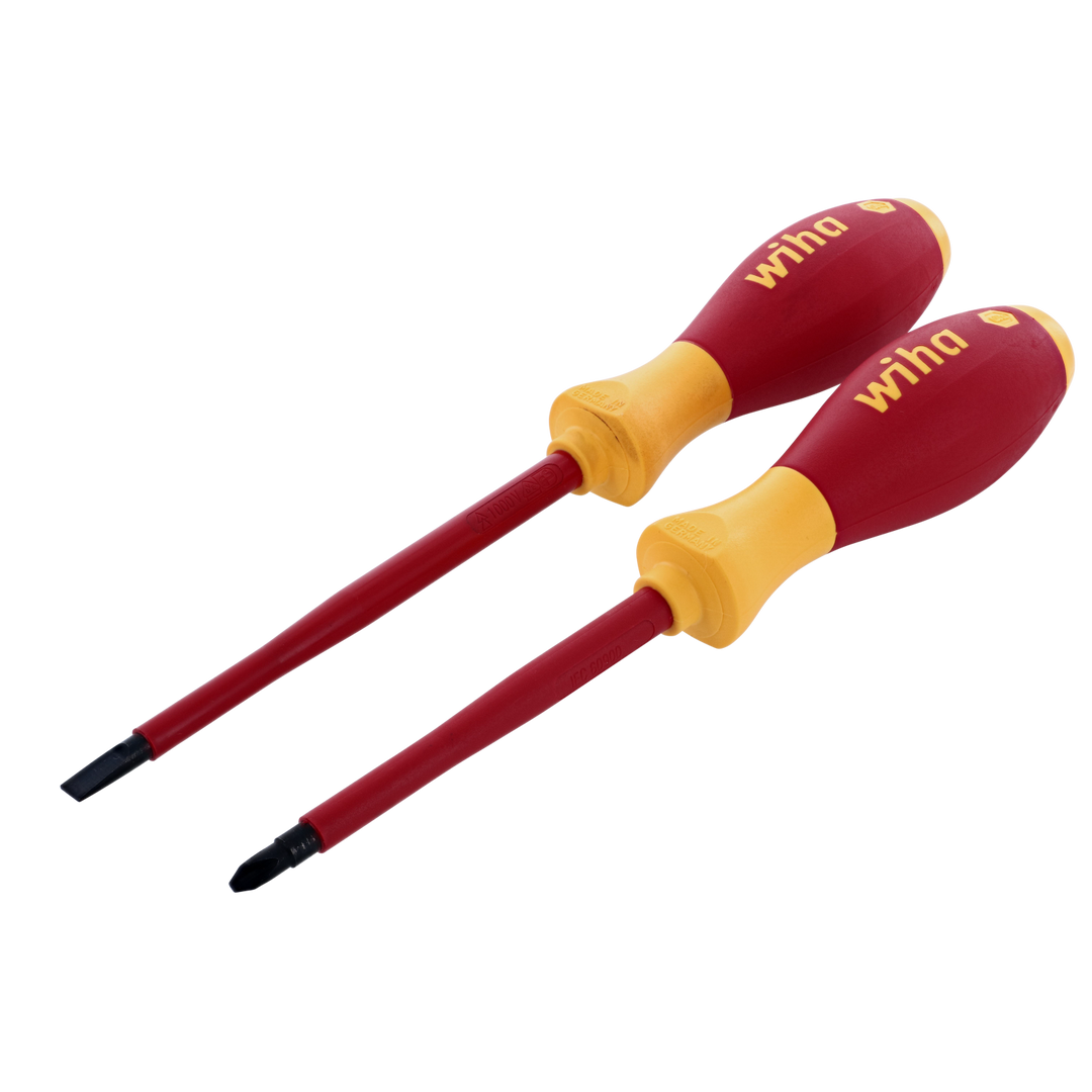 Wiha Tools 32105 Insulated Slotted/Phillips Screwdrivers, 2 Pc. Set