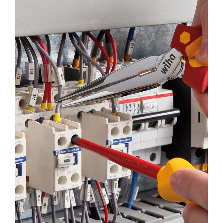 Wiha Tools 32197 Insulated SlimLine Slotted / Phillips / Square Screwdriver Set, 8 Pc.