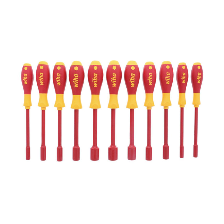 Wiha Tools 32296 Insulated Inch Nut Driver Set, 11 Pc.