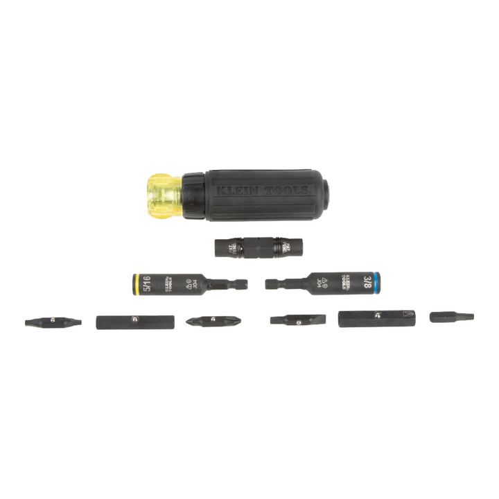Klein Tools 32500HDRT 11-in-1 Ratcheting Impact Rated Screwdriver / Nut Driver