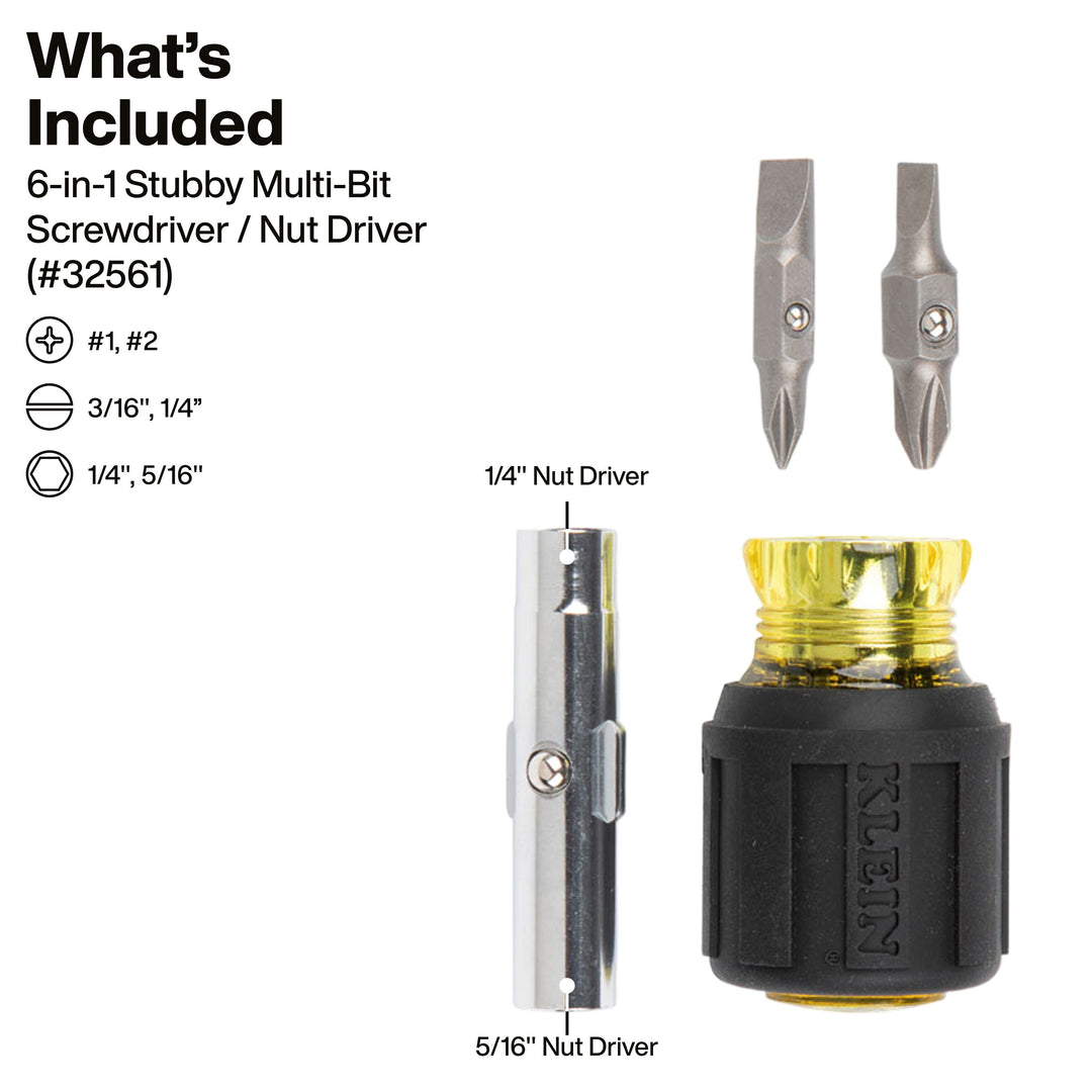 Klein Tools 32500SDKIT Multi-Bit Screwdriver/Nut Driver Set, 3-Piece