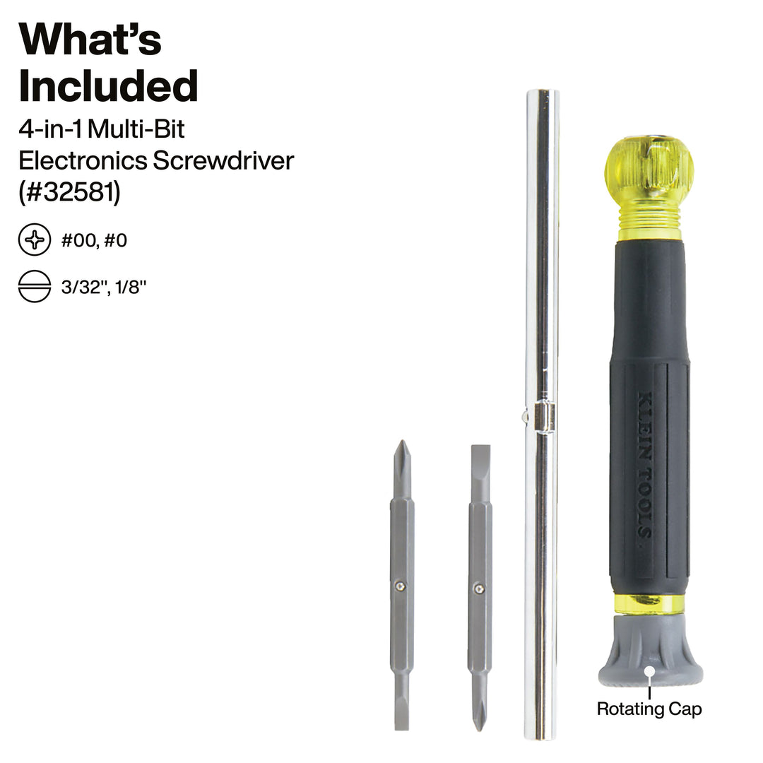 Klein Tools 32500SDKIT Multi-Bit Screwdriver/Nut Driver Set, 3-Piece