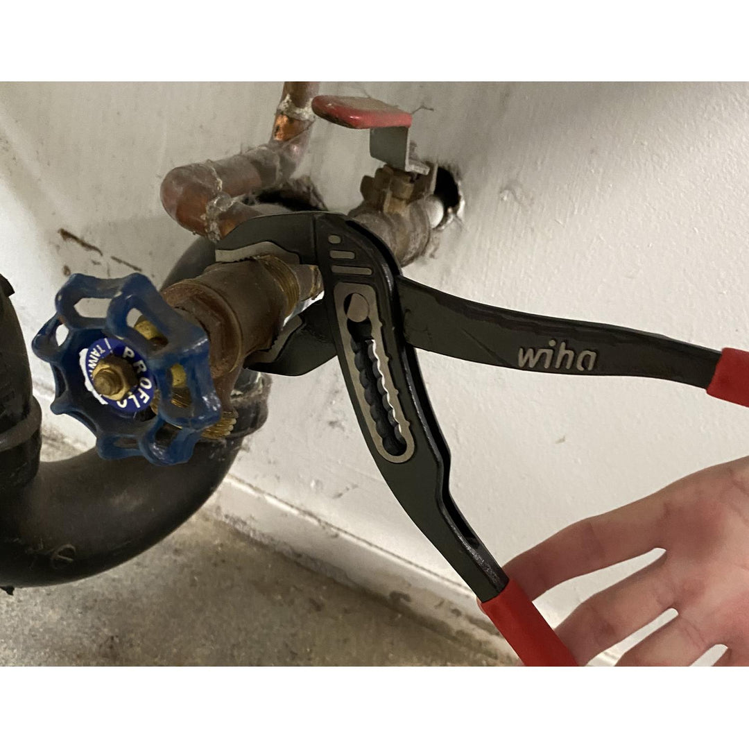 Wiha Tools 32663 12" Adjustable Pliers Box Type with Vinyl Grip