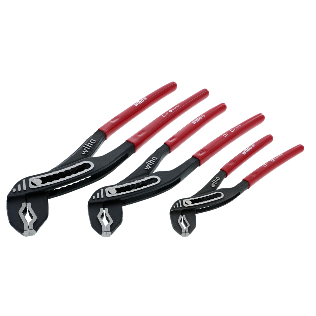 Wiha Tools 32670 Soft Grip Adjustable Pliers Box Type 3 Piece Set