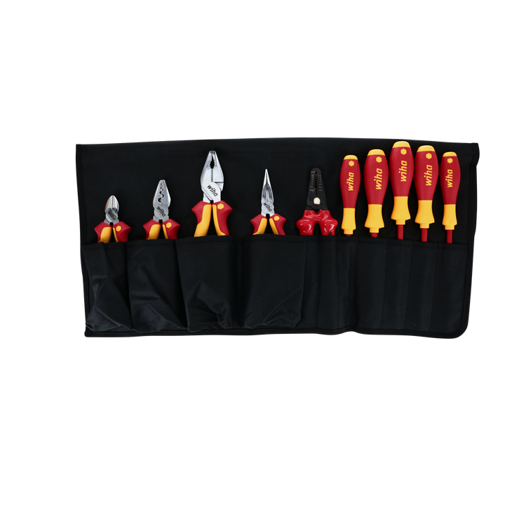 Wiha Tools 32867 Insulated Pliers / Slotted / Phillips / Square Screwdriver Set, 10 Pc.