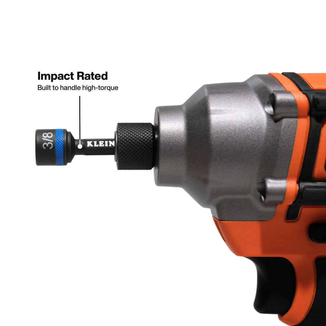 Klein Tools 32926S Magnetic Power Nut Setters, 2-Inch Shaft, 6-Piece SAE