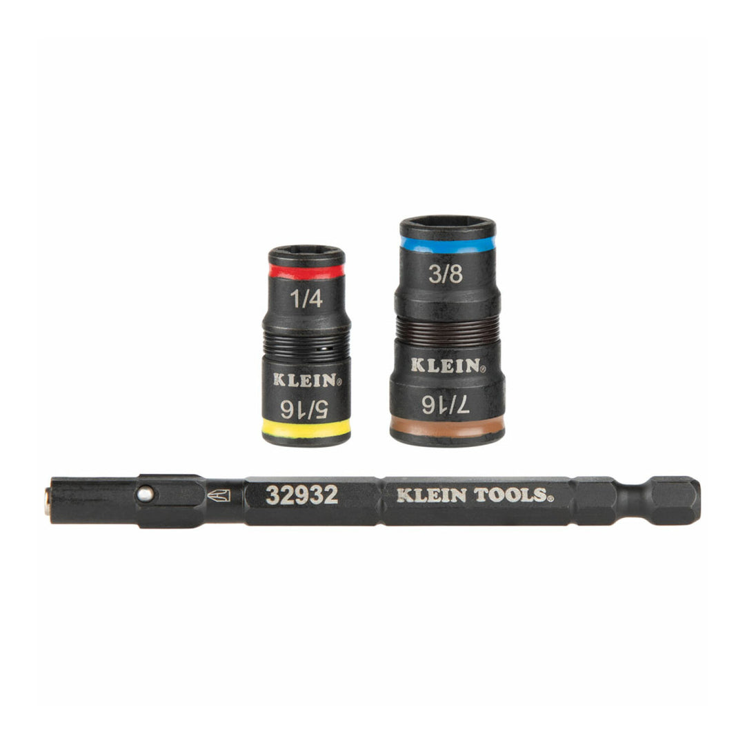 Klein Tools 32944 Flip Socket Hex Shaft Replacement Parts, 4-Pack