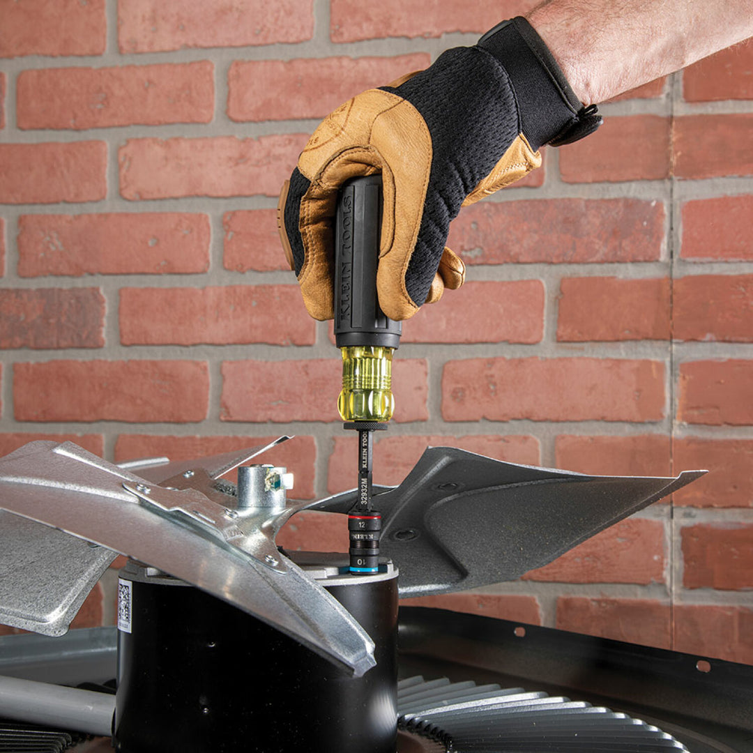 Klein Tools 32932M 4-in-1 Impact Rated Flip Socket Set, Metric