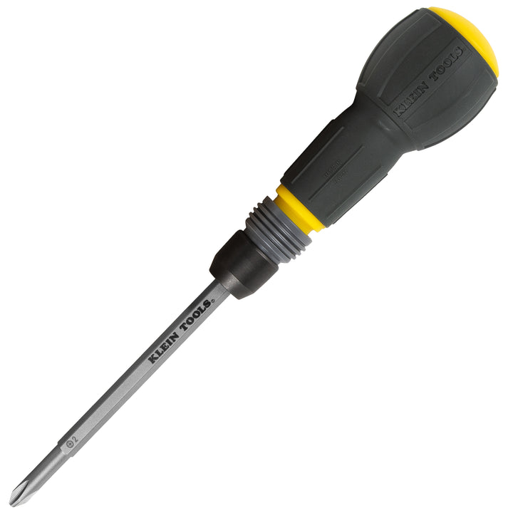 Klein Tools 32960A Fastbit Tru-Grip Screwdriver, Phillips & Slotted Bits