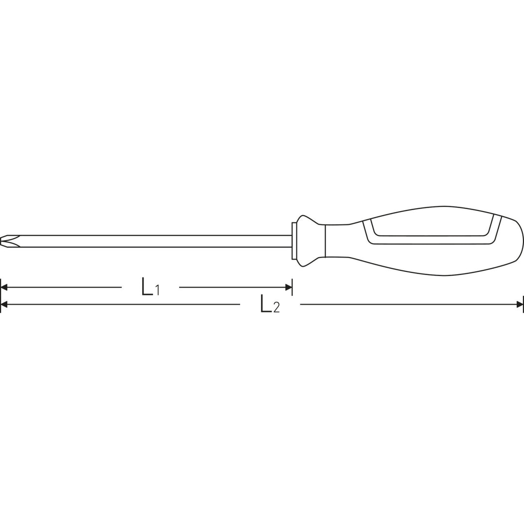 Stahlwille 46303000 4630 DRALL+ Phillips Screwdriver, #0 x 60 mm