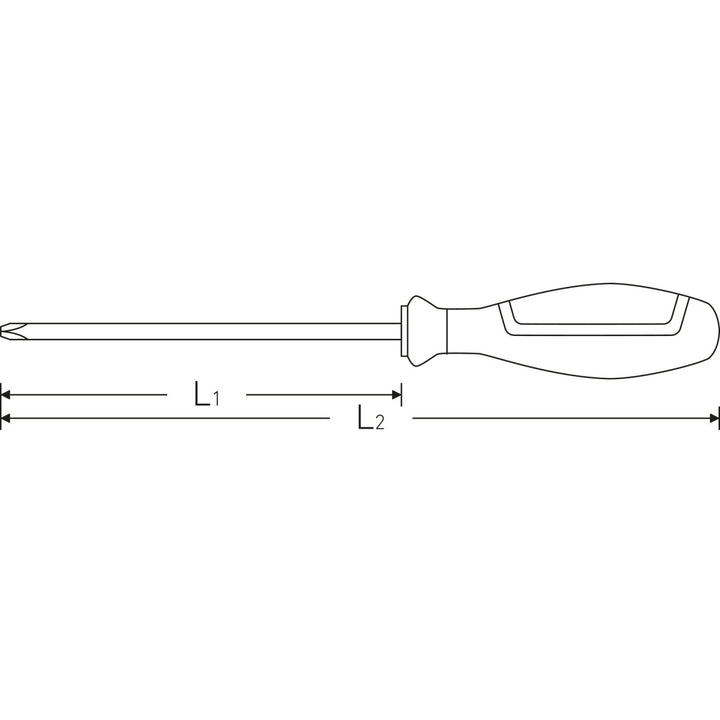 Stahlwille 46303000 4630 DRALL+ Phillips Screwdriver, #0 x 60 mm