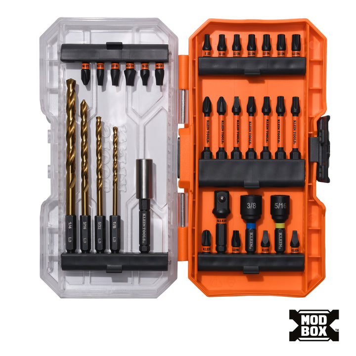 Klein Tools 33811 Drill and Driver Bit Set, 32 Pc.