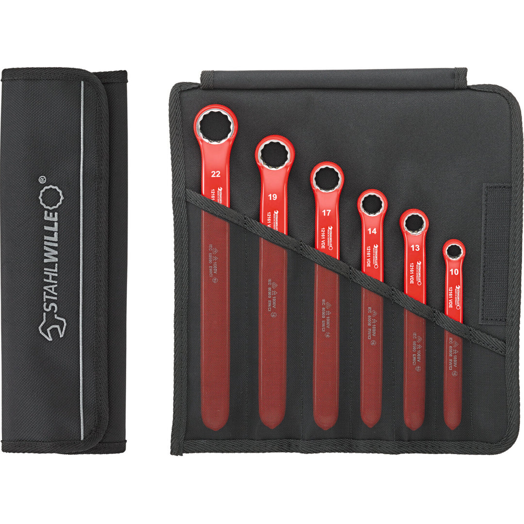 Stahlwille 96404302 12161/6 VDE single-ended ring Spanner 6 Piece Set