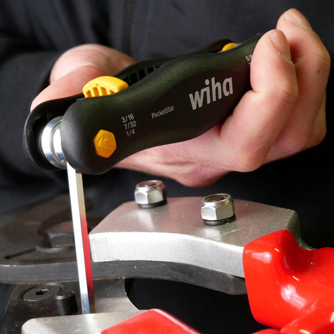 Wiha Tools 35197 PocketStar Fold Out Inch Hex Set, 5/64" - 1/4", 9 Pc.