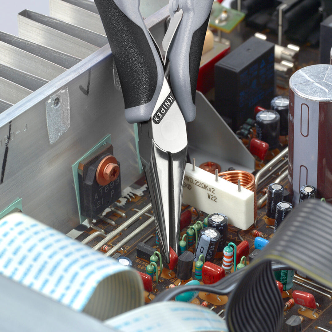 Knipex 35 52 145 ESD 5 3/4" Electronics Pliers-Flat Tips, ESD Handles