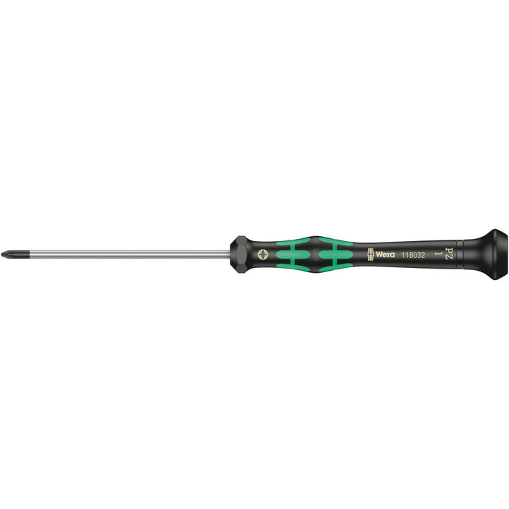 Wera 2055 PZ Screwdriver for Pozidriv screws for electronic applications, PZ 1 x 80 mm
