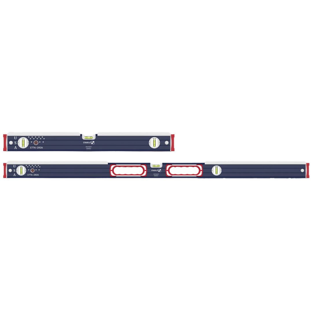 Stabila 36250 Patriot Series Heavy Duty Masons Level Set, 24" & 48"