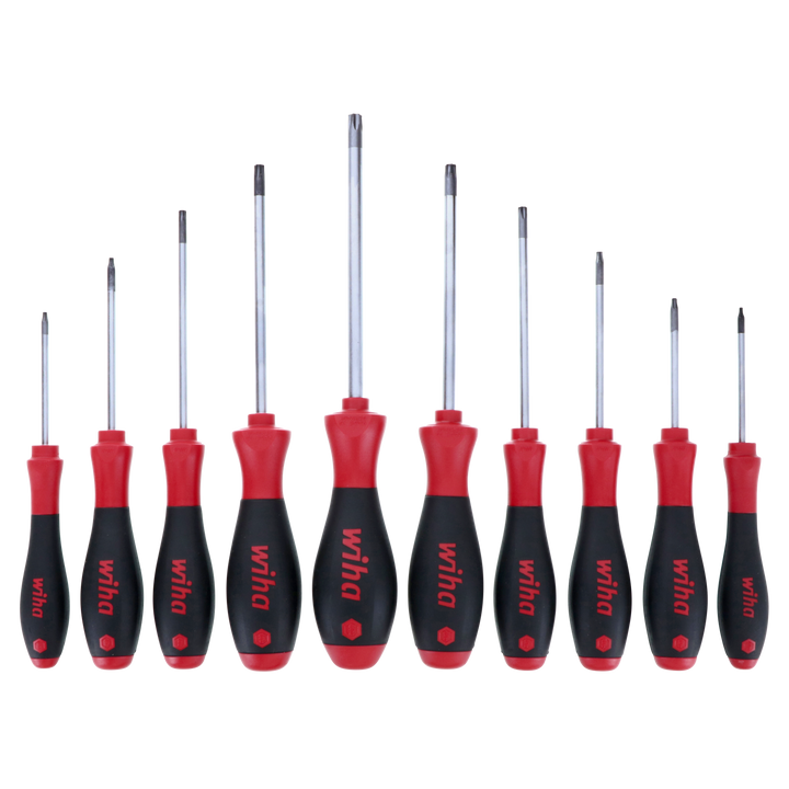 Wiha Tools 36259 SoftFinish Security TORX® 10 Piece Set T7s-T40s