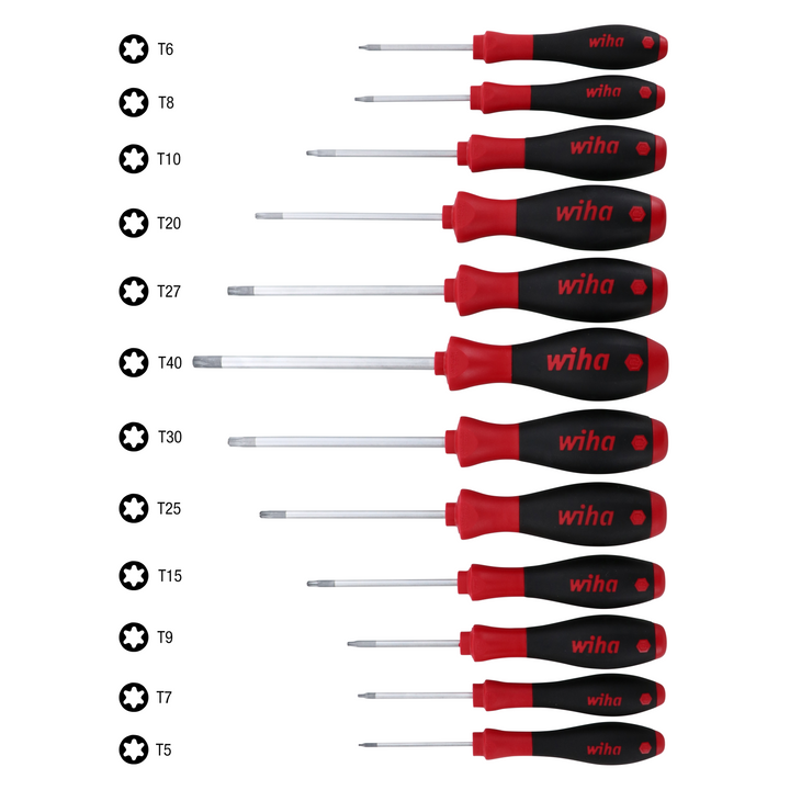 Wiha Tools 36267 12 Piece TORX® SoftFinish Screwdriver Set
