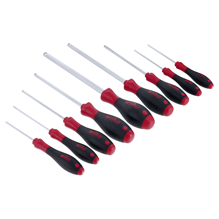 Wiha Tools 36790 MagicRing Ball End Screw Holding Hex Metric Screwdriver Set, 9 Pc.