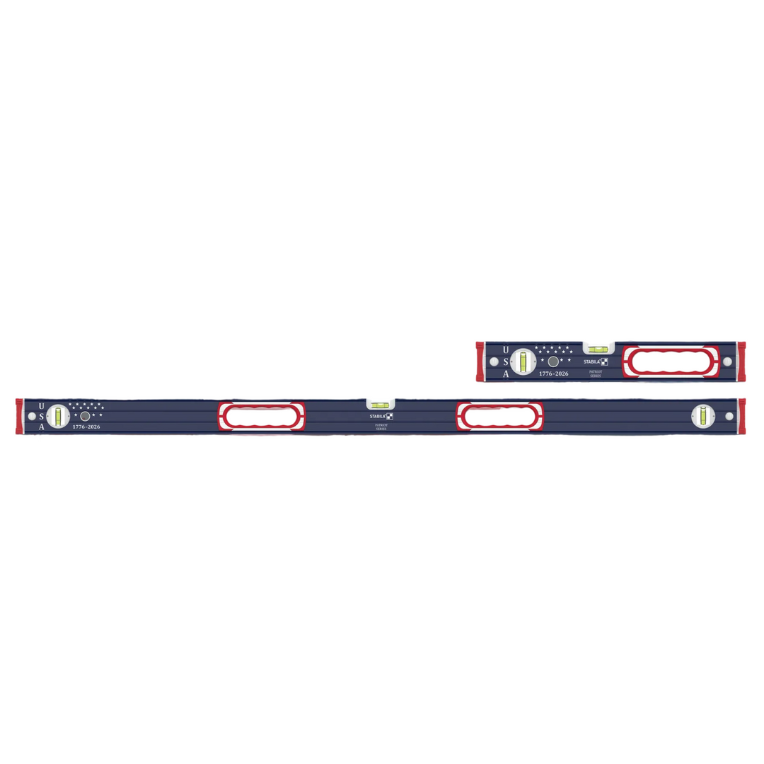 Stabila 37250 Patriot Series Heavy Duty Type 196 Level Set, 16" & 48"