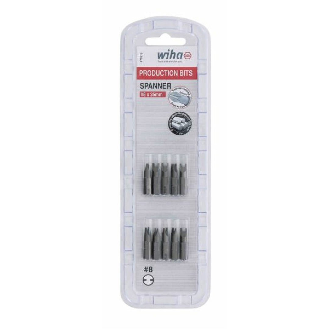 Wiha Tools 71918 Spanner Insert Bit, #8 x 25 mm, 10 Piece